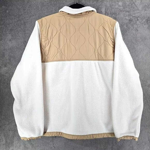 The North Face Royal Arch Pile Sherpa Fleece Jacket Beige Women's Size XXL - Picture 2 of 12